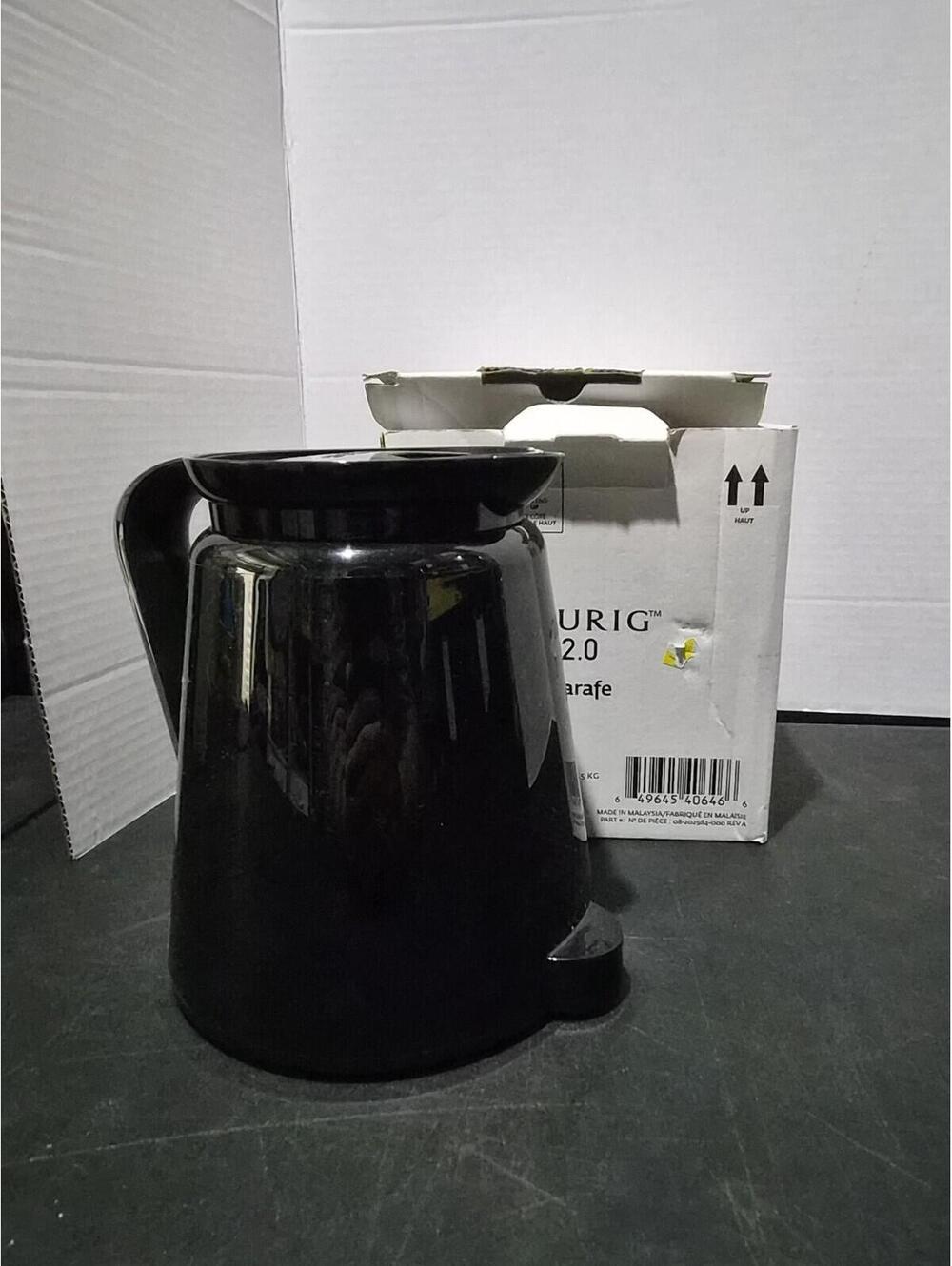Keurig 32 Ounce Coffee Pot Carafe 2.0 Replacement Black Silver